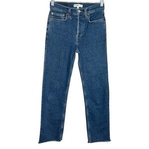 RE/DONE High Rise Stove Pipe Straight Leg Jeans Size 24